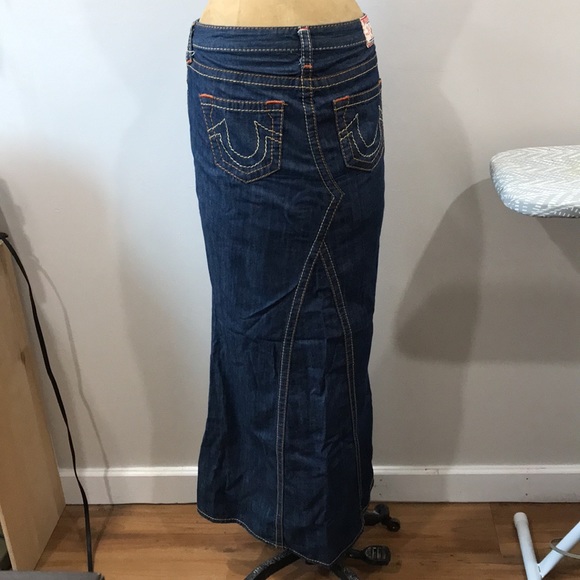 True Religion denim maxi skirt Size US 26 - Picture 2 of 2